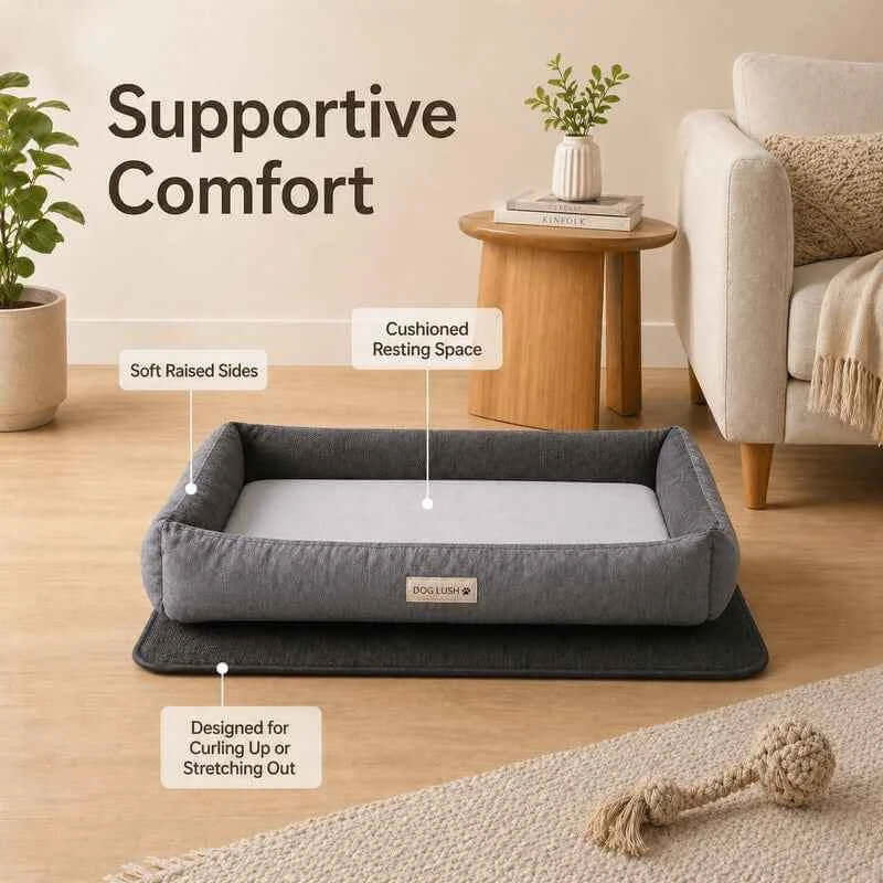 Dog Bed Cooling Mat with Memory Foam Dog Bed | Bundle Set