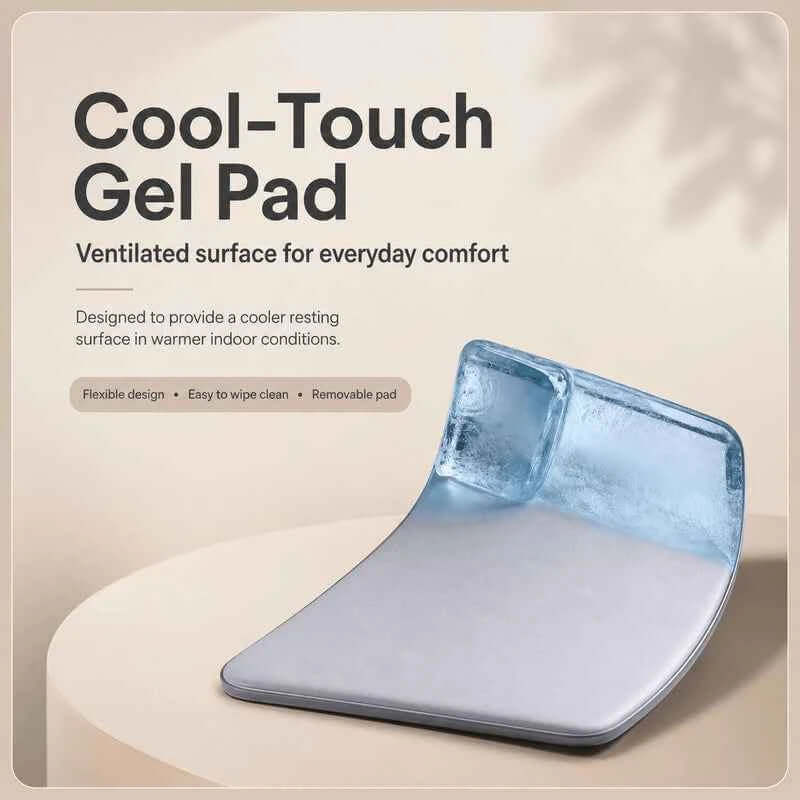 Dog Bed Cooling Mat with Memory Foam Dog Bed | Bundle Set