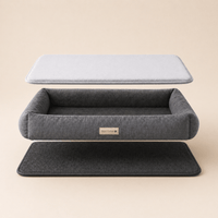 Cooling Gel Mat for Dogs with Memory Foam Bed