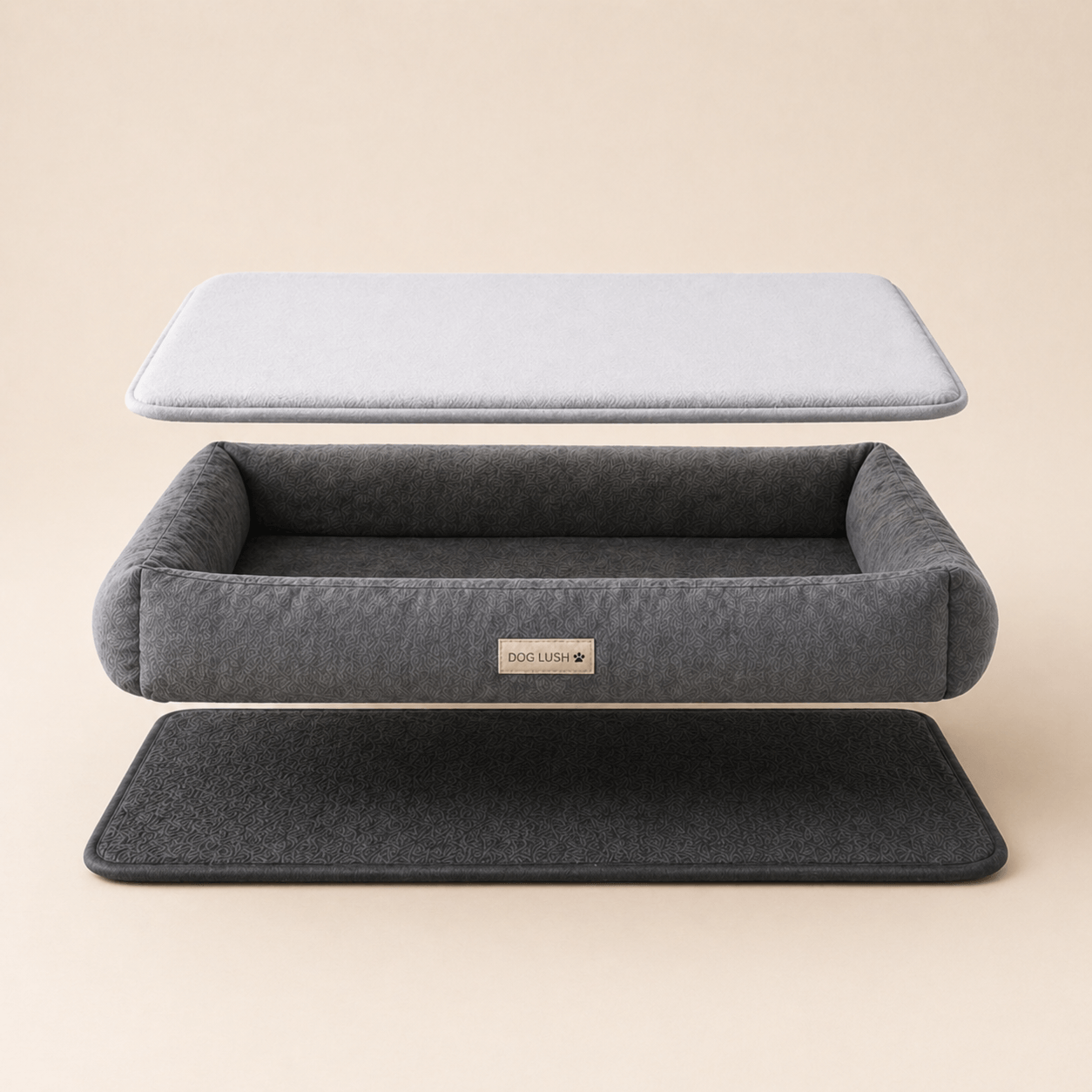 Cooling Gel Mat for Dogs with Memory Foam Bed